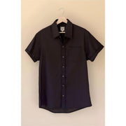 Black Hemp Button Down Shirt - kids of hemp